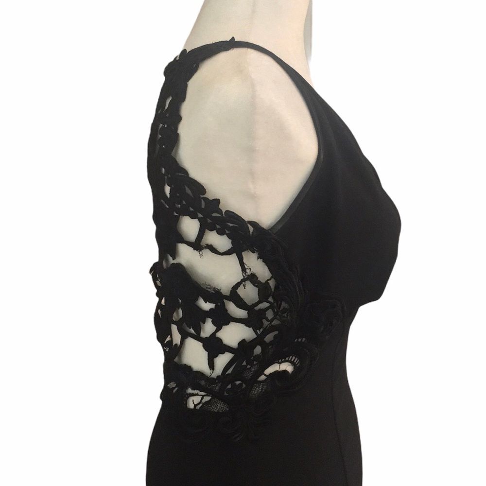 Jessica McClintock Vintage Black Mermaid Gown - Picture 6 of 16